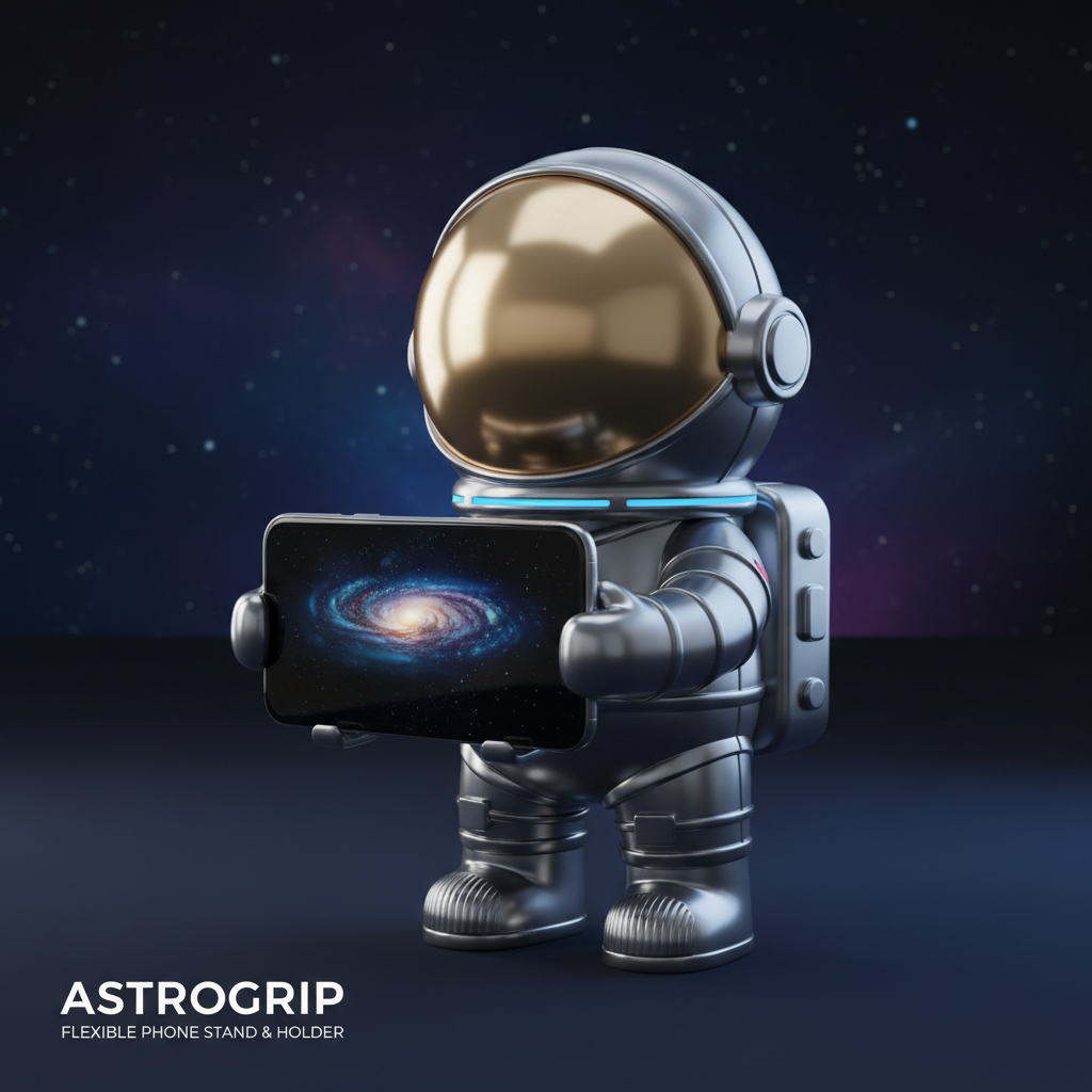 AstroGrip — Flexible Astronaut Phone Stand & Holder